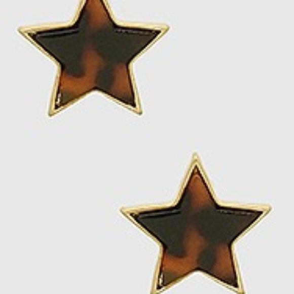 One Blessed Nana Jewelry - NWT *BOUTIQUE* TORTOISE  STAR STUD EARRINGS